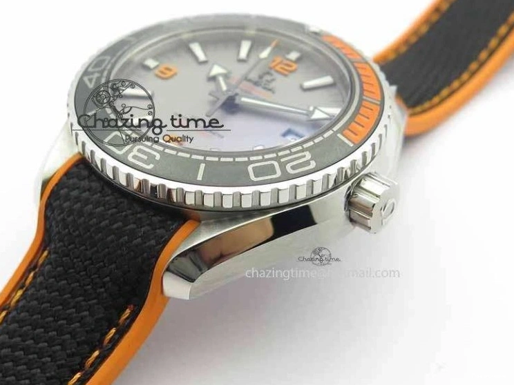 0206 UrbanStyle Planet Ocean 2016 43.5mm SS OM 1:1 Best Edition Gray Dial On Black Nylon Strap A 8168